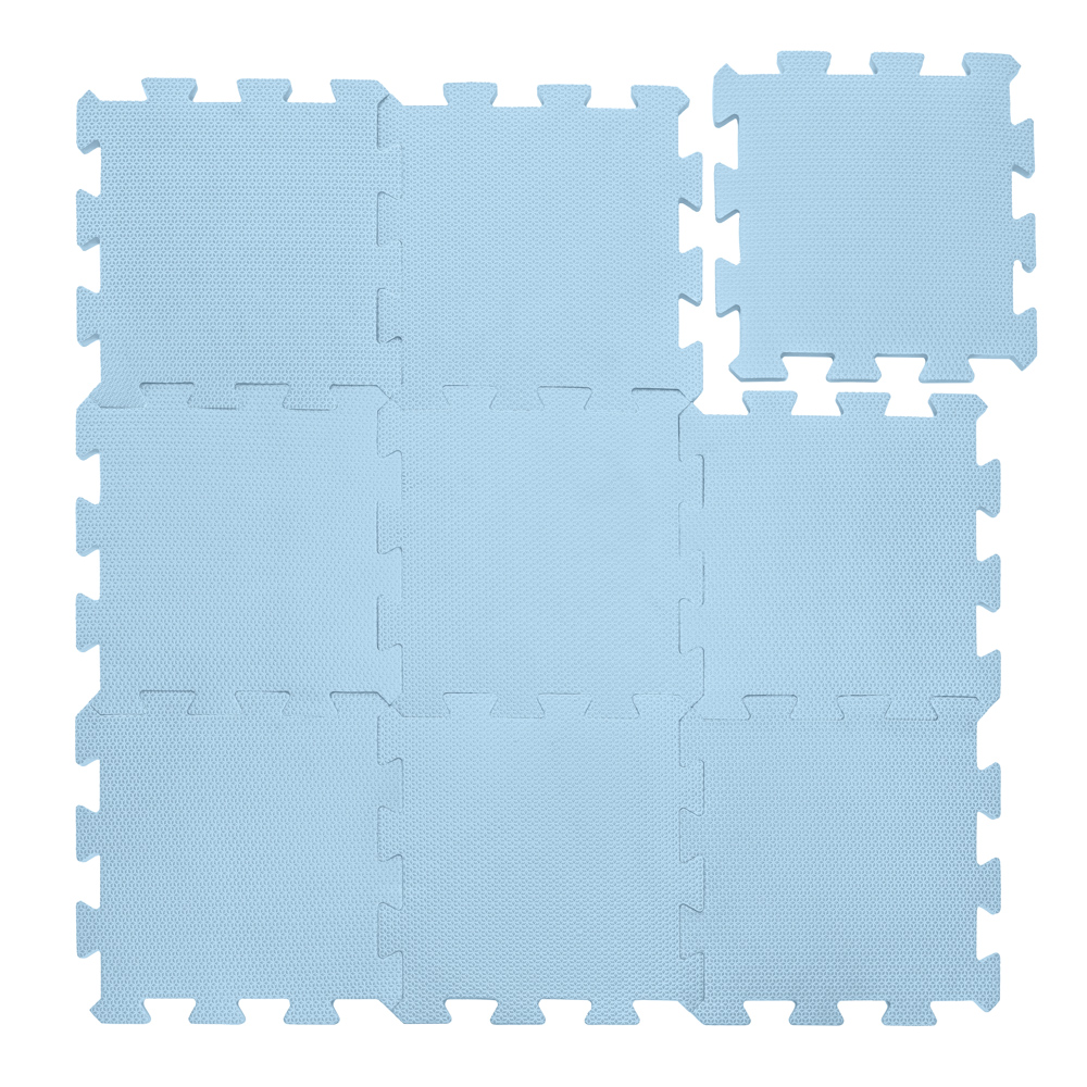Pěnová podložka Puzzle 30x30 cm 9ks, Floral Blue