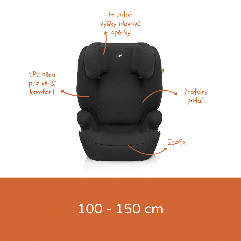 Autosedačka Beta i-Size isofix, Grey
