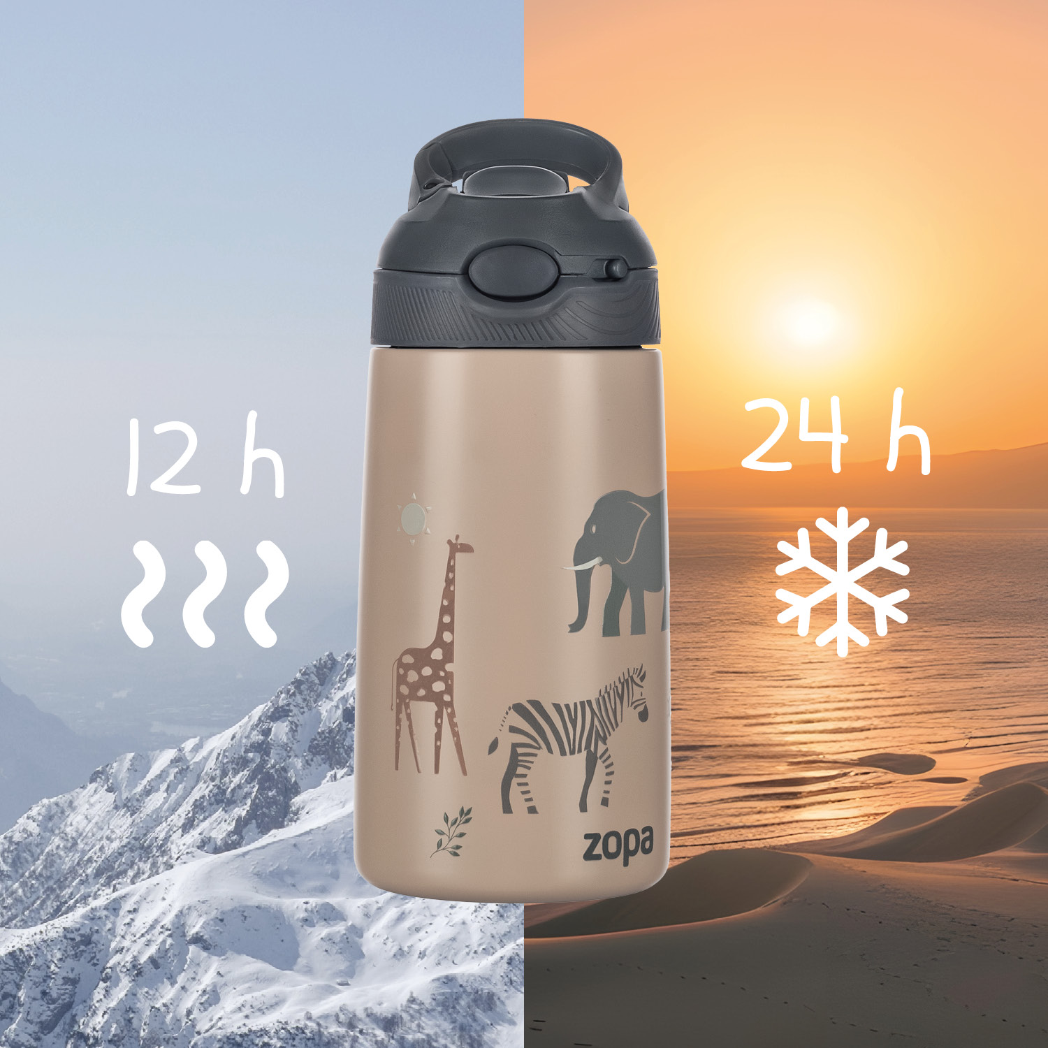 Termoska na pití sport 400 ml, Dino