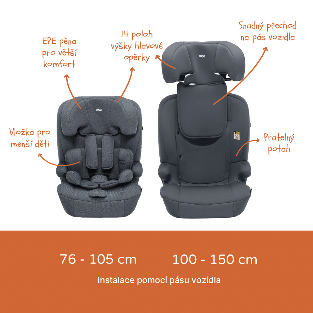 Autosedačka Alfa R129, Grey