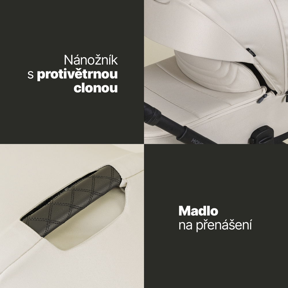 Hluboká korba ke sportovnímu kočárku Move XL 5, Toffee Brown