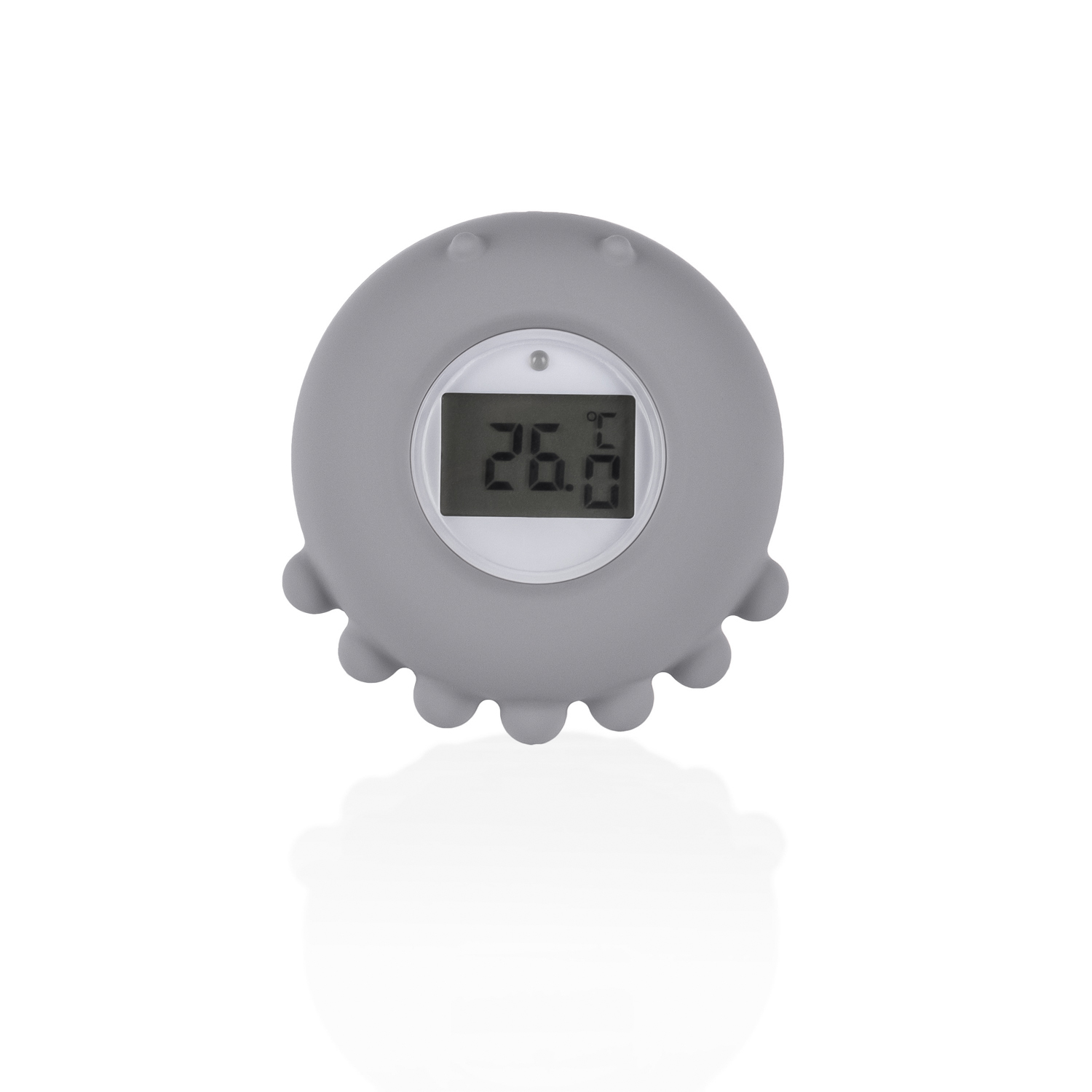 Zopa Silikonový digitální teploměr 2v1, Dove Grey
