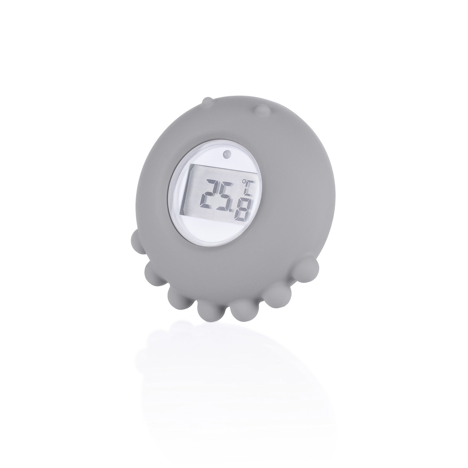 Zopa Silikonový digitální teploměr 2v1, Dove Grey