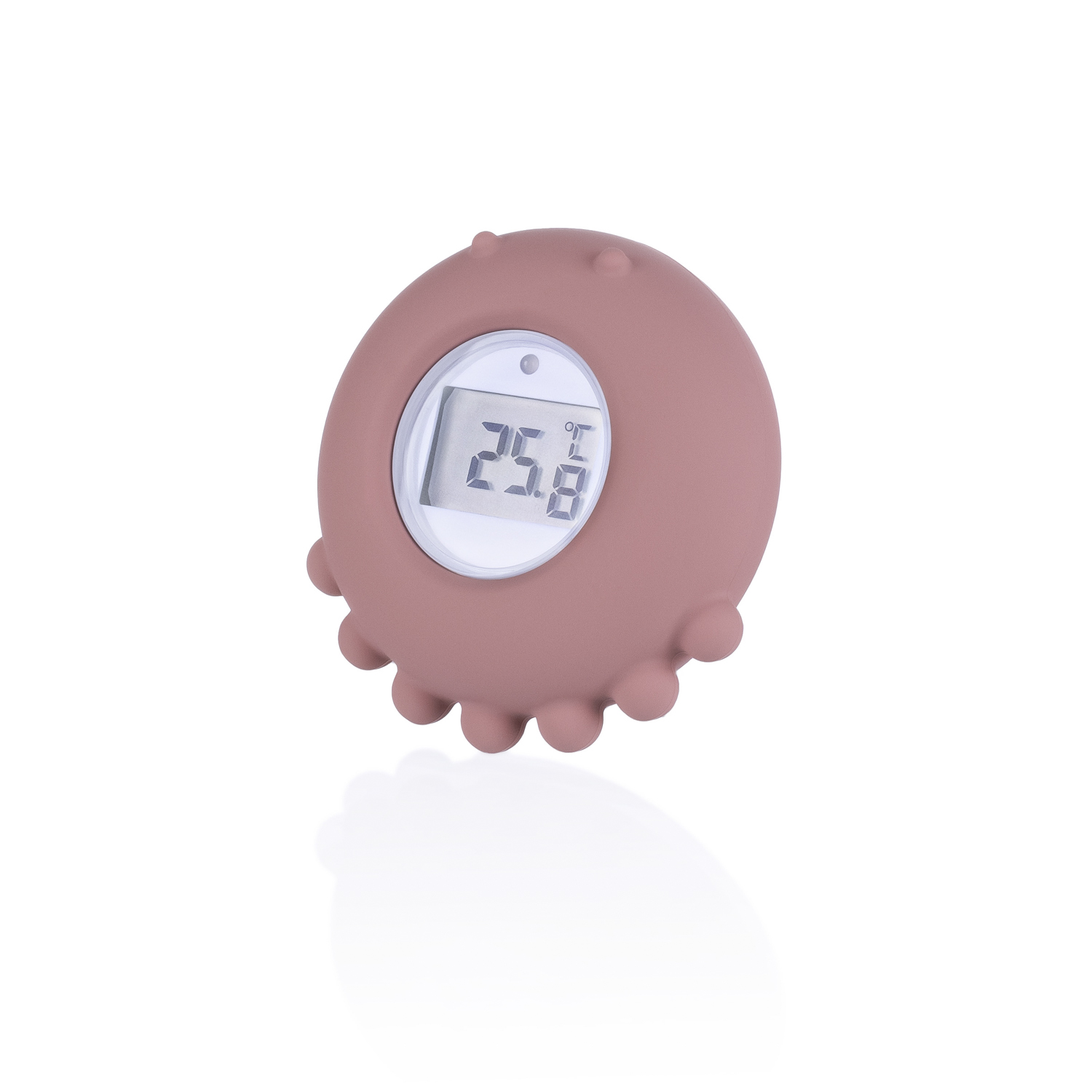 Zopa Silikonový digitální teploměr 2v1, Old Pink