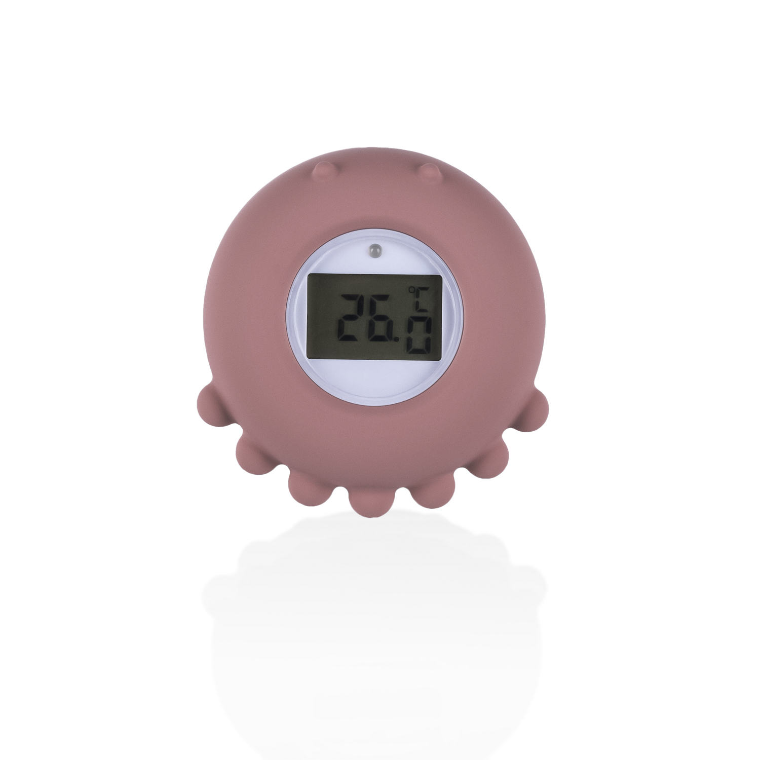 Zopa Silikonový digitální teploměr 2v1, Old Pink