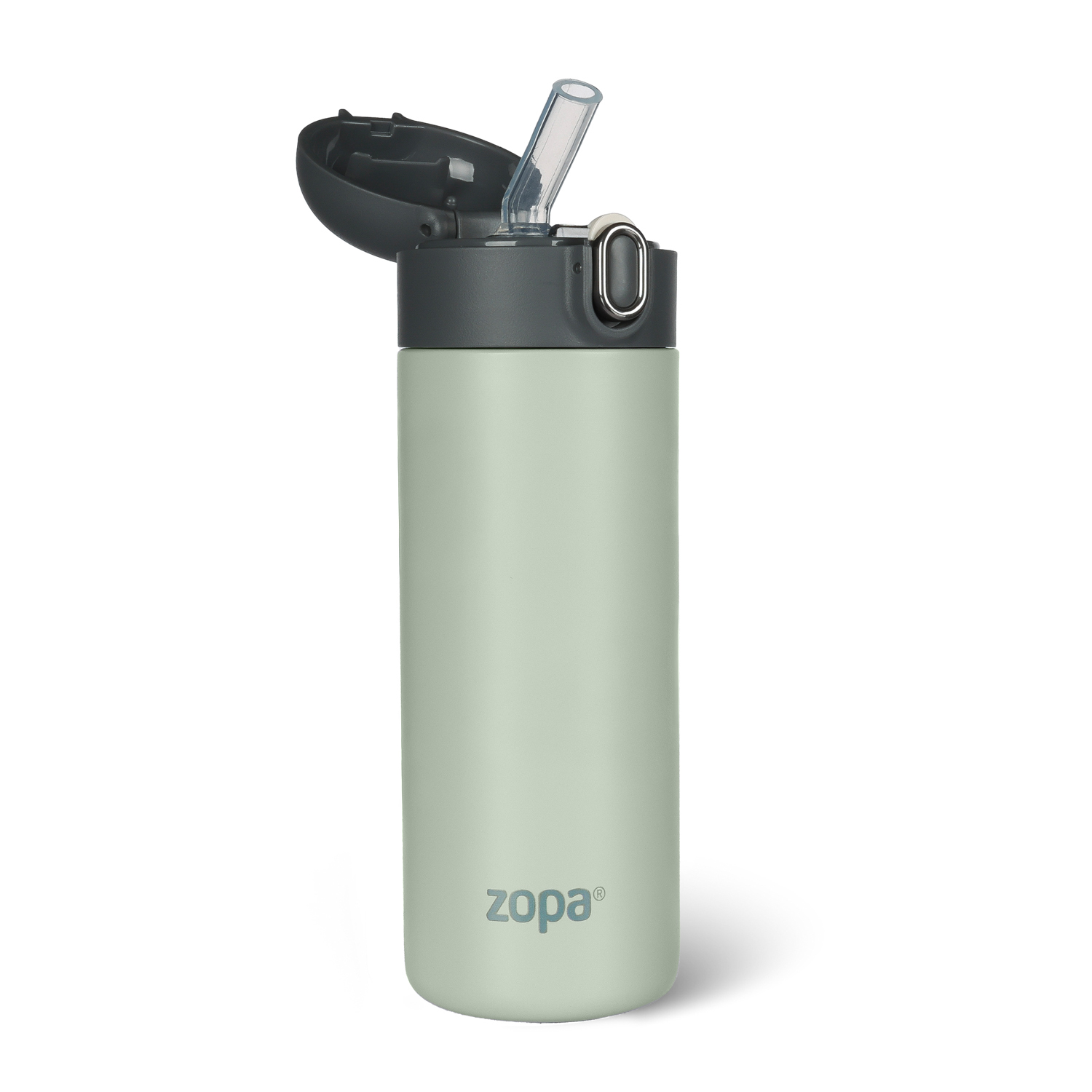 Termoska na tekutiny s brčkem 400 ml, Pistacio green