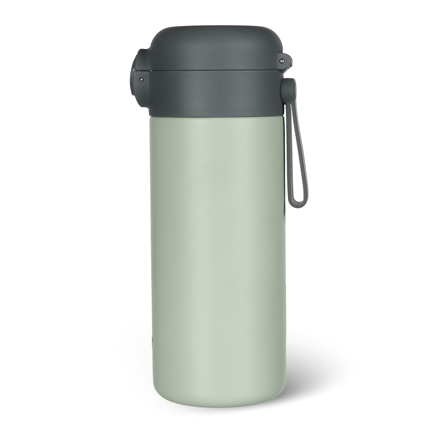 Termoska na tekutiny s brčkem a silikonovým držákem 350 ml, Pistacio green