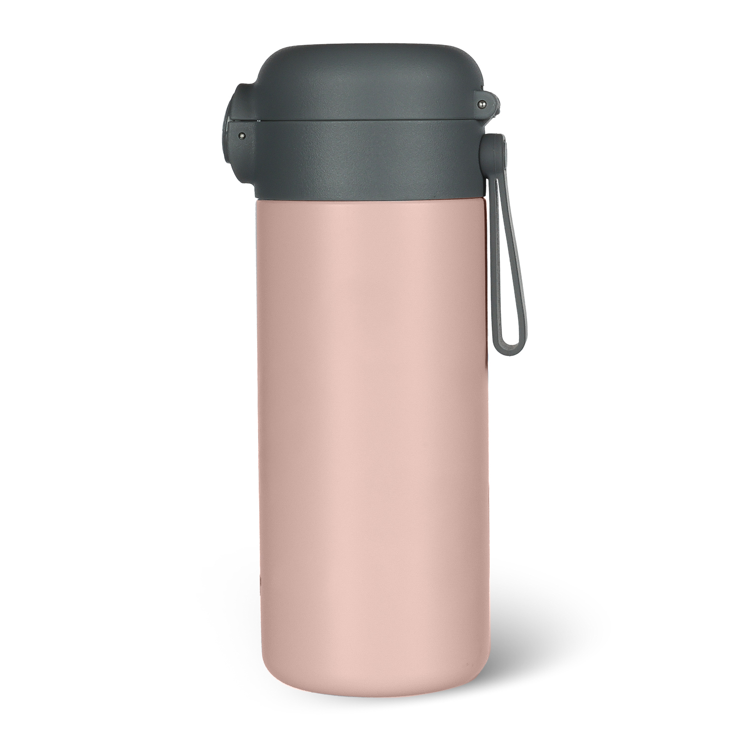 Termoska na tekutiny s brčkem a silikonovým držákem 350 ml, Candy pink