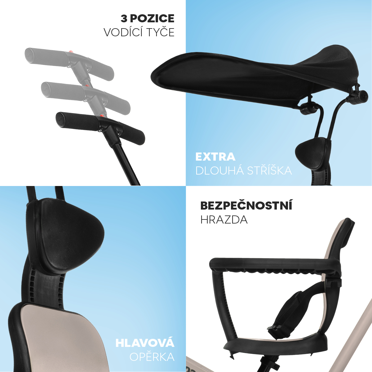 Zopa Tříkolka Razor Pro 6v1, Boss Grey