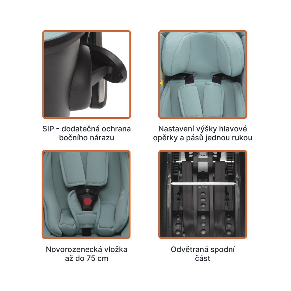 Autosedačka XM Plus i-Size, Toffee Brown