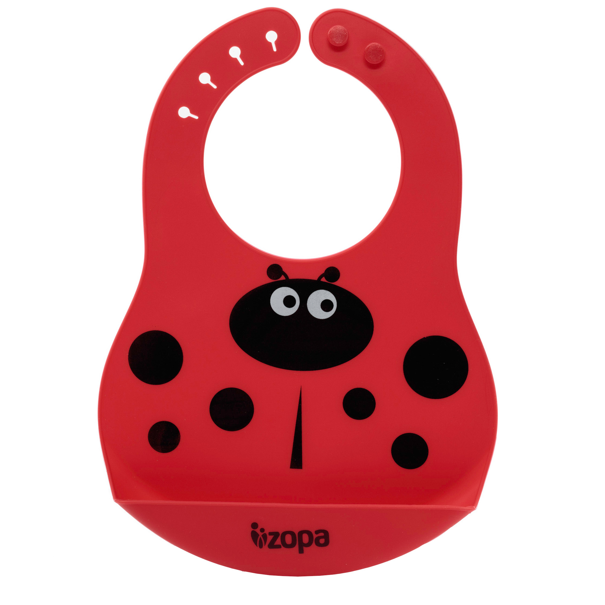 ZOPA Silikonový bryndák, Ladybird