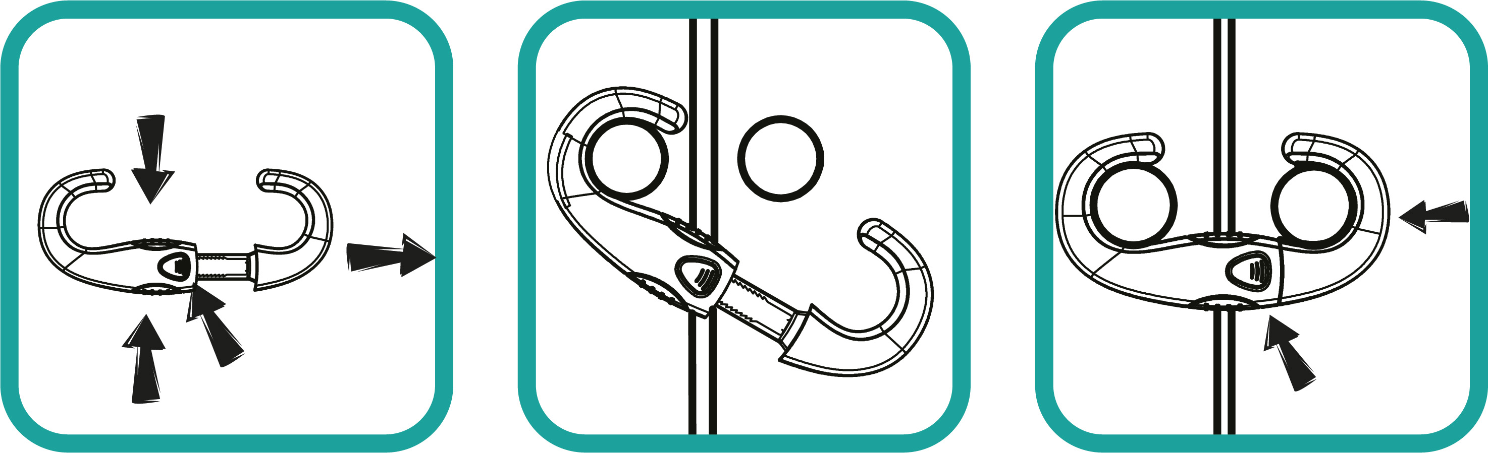 ZOPA Zámek na úchyty skříněk U, white/grey