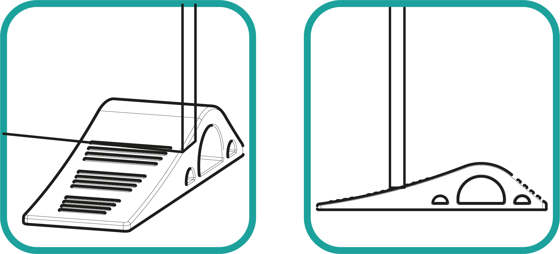 ZOPA Zarážka dveří 2ks, white