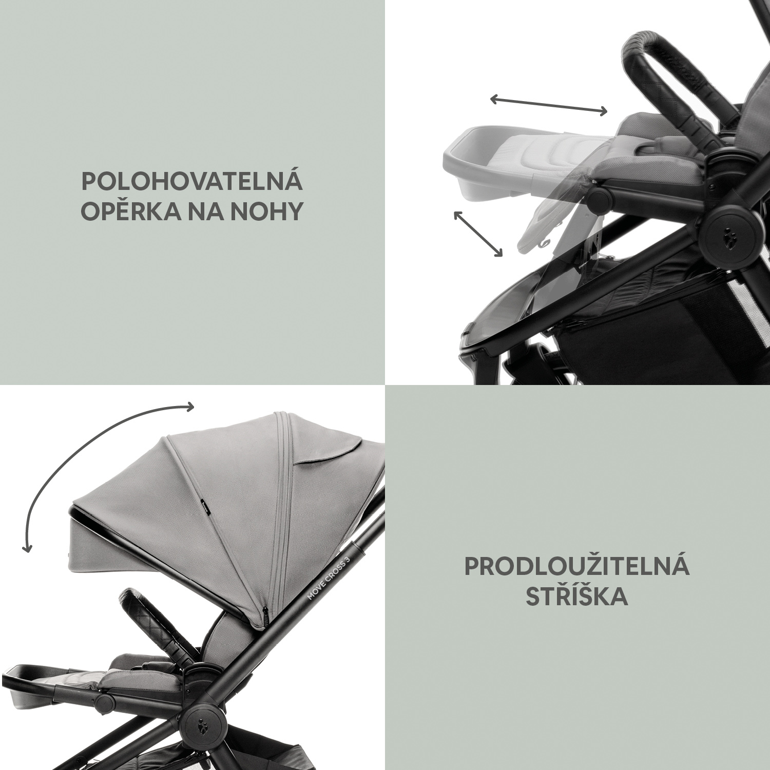 ZOPA Sportovní kočárek Move Cross 3, All Black
