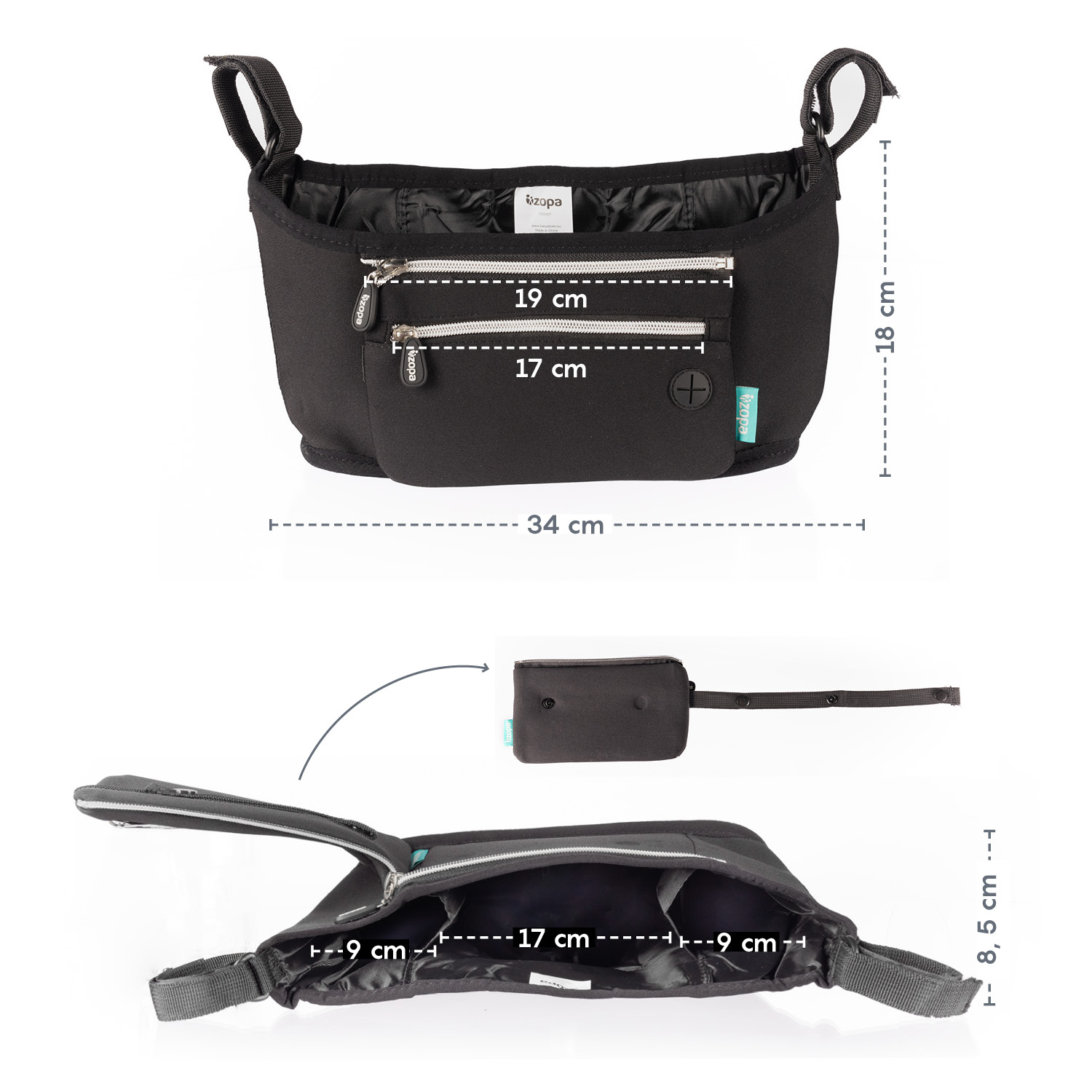 ZOPA Neoprenový organizér na kočárek