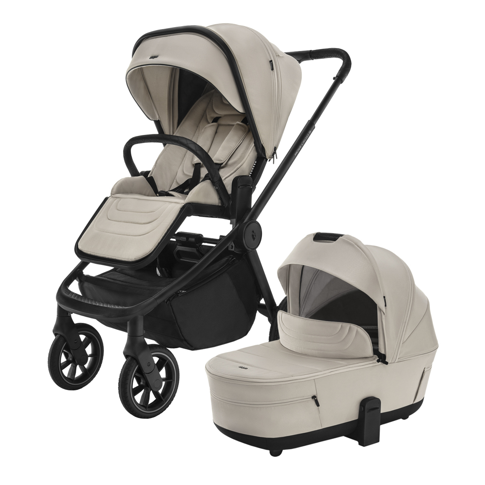 Set Move Cross 5 + hluboká korba Move XL 5 + adaptéry, Ivory Beige