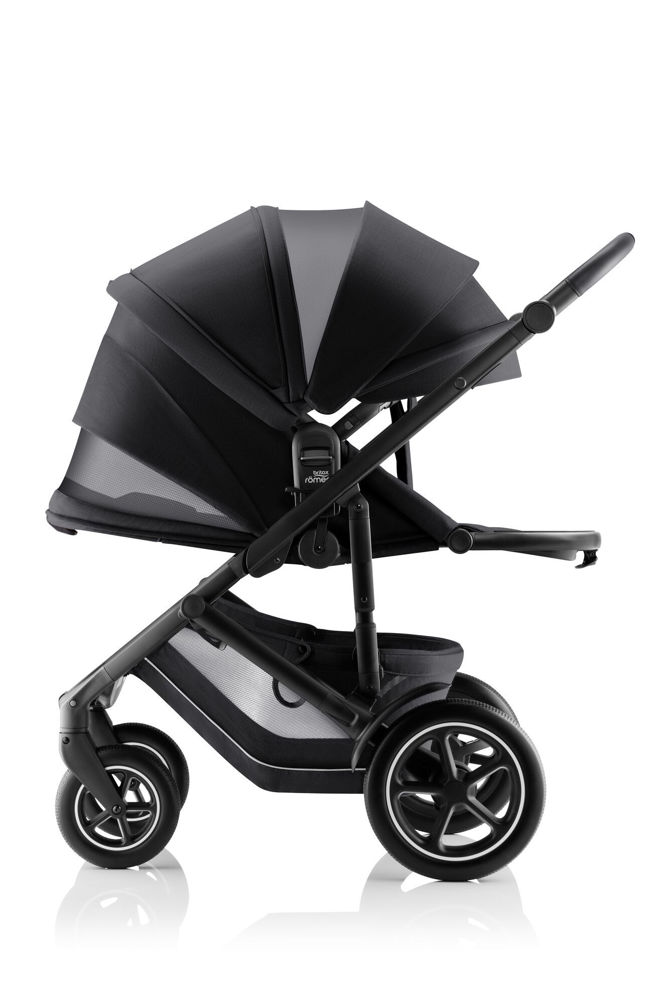 Set kočárek Smile 5Z + hluboká korba + autosedačka Baby-Safe PRO Style, Carbon Black