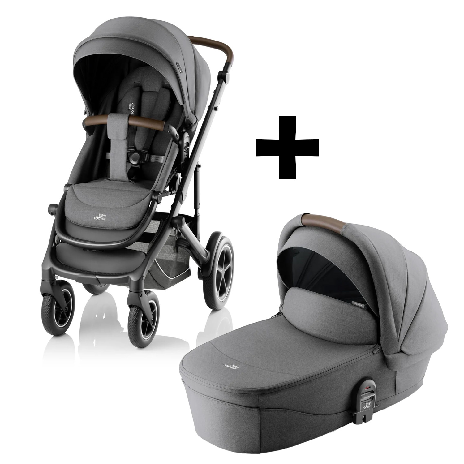 Set kočárek Smile 5Z + hluboká korba  Style, Mineral Grey