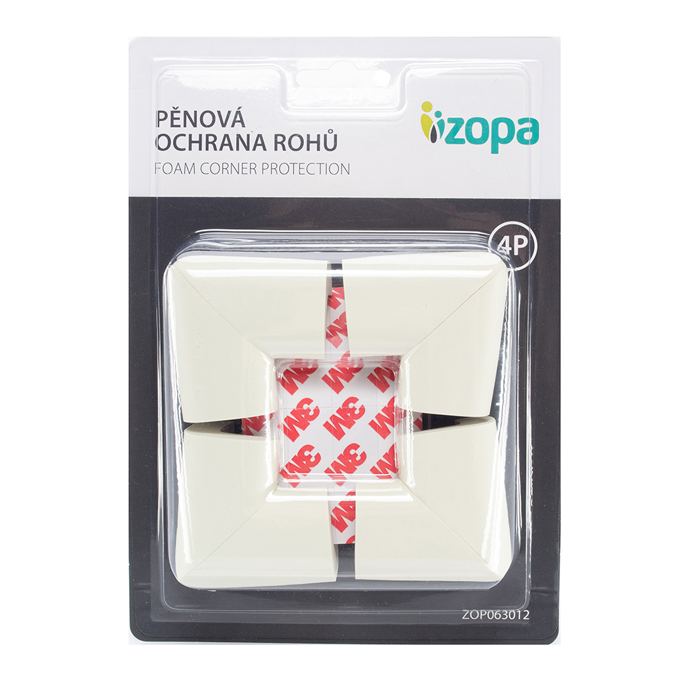 ZOPA Pěnová ochrana rohů 4ks, off white