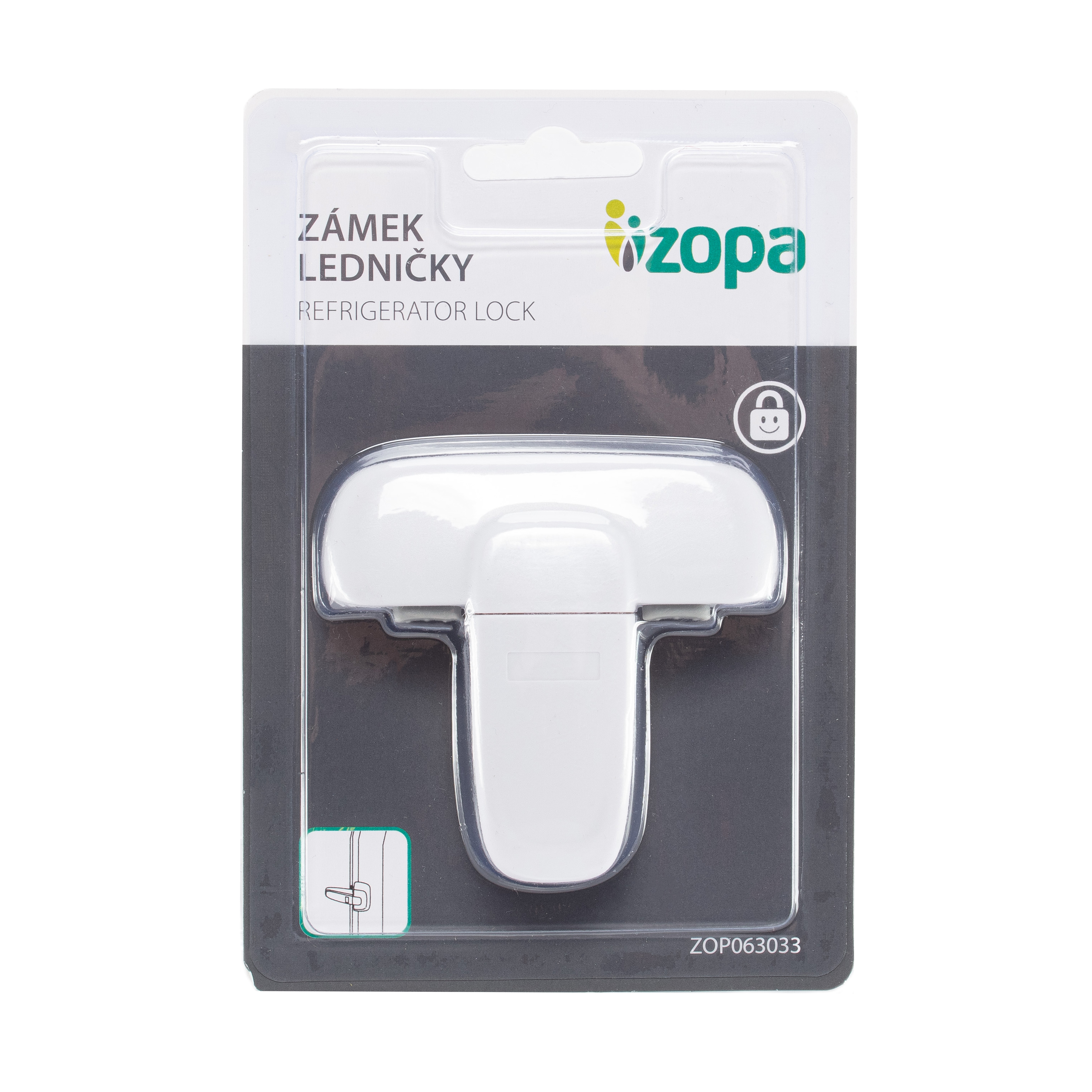 ZOPA Zámek ledničky, white/grey