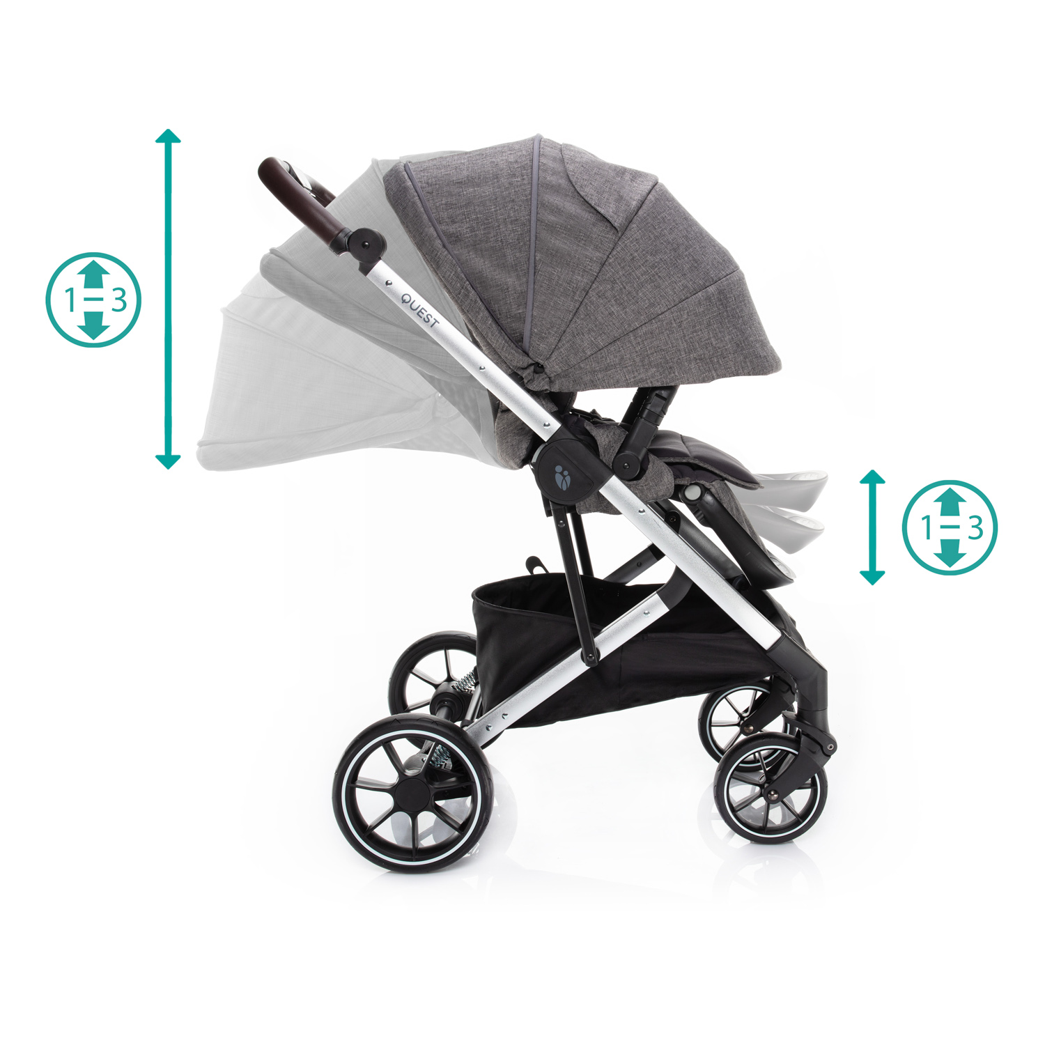 ZOPA Kočárek Quest, Tornado Grey/Silver