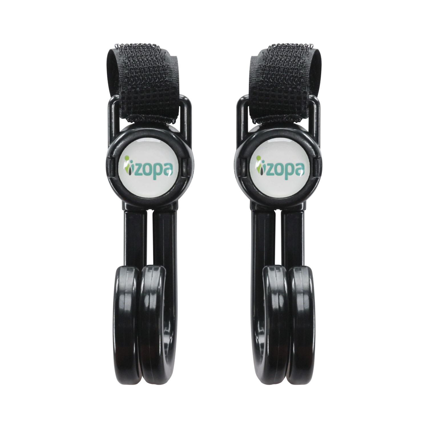 ZOPA Dvojitý háček na kočárek 2 ks, Black