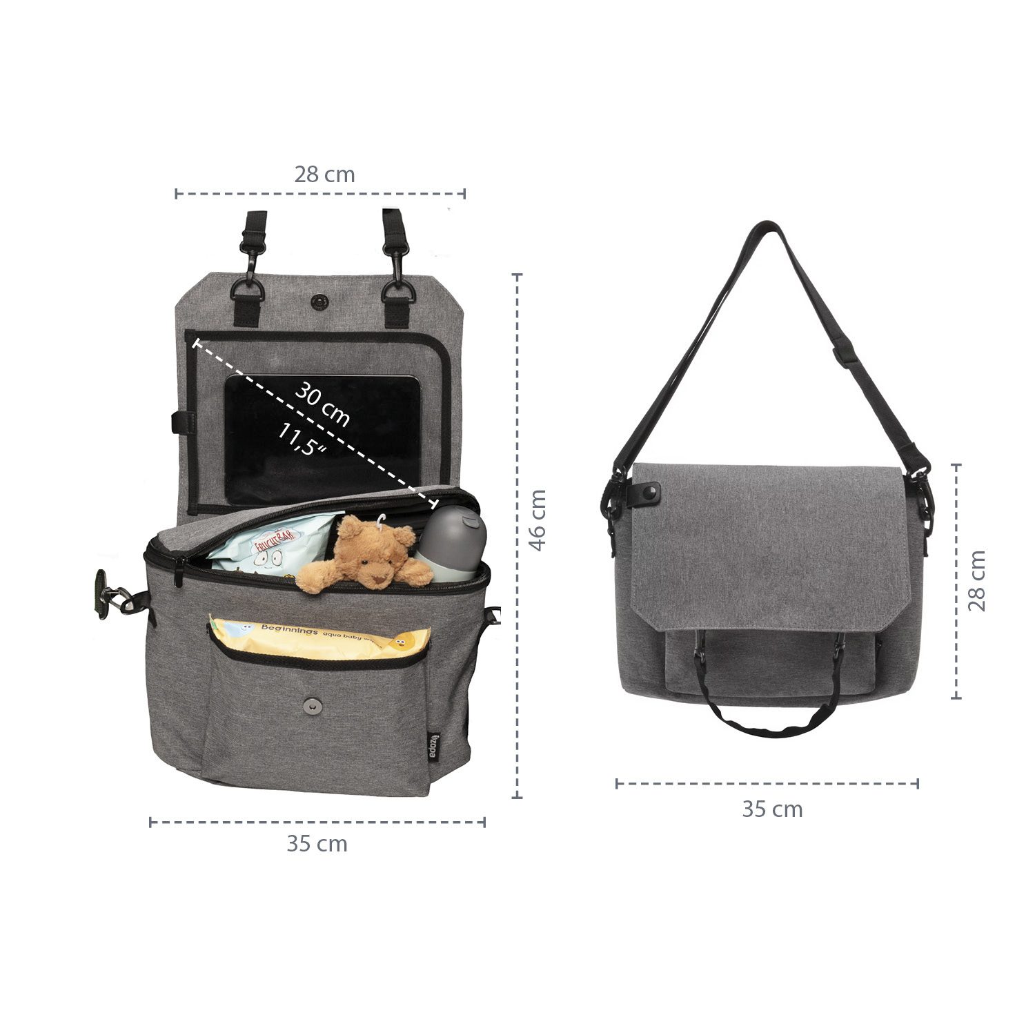 ZOPA Organizér na sedadlo 3v1, Grey