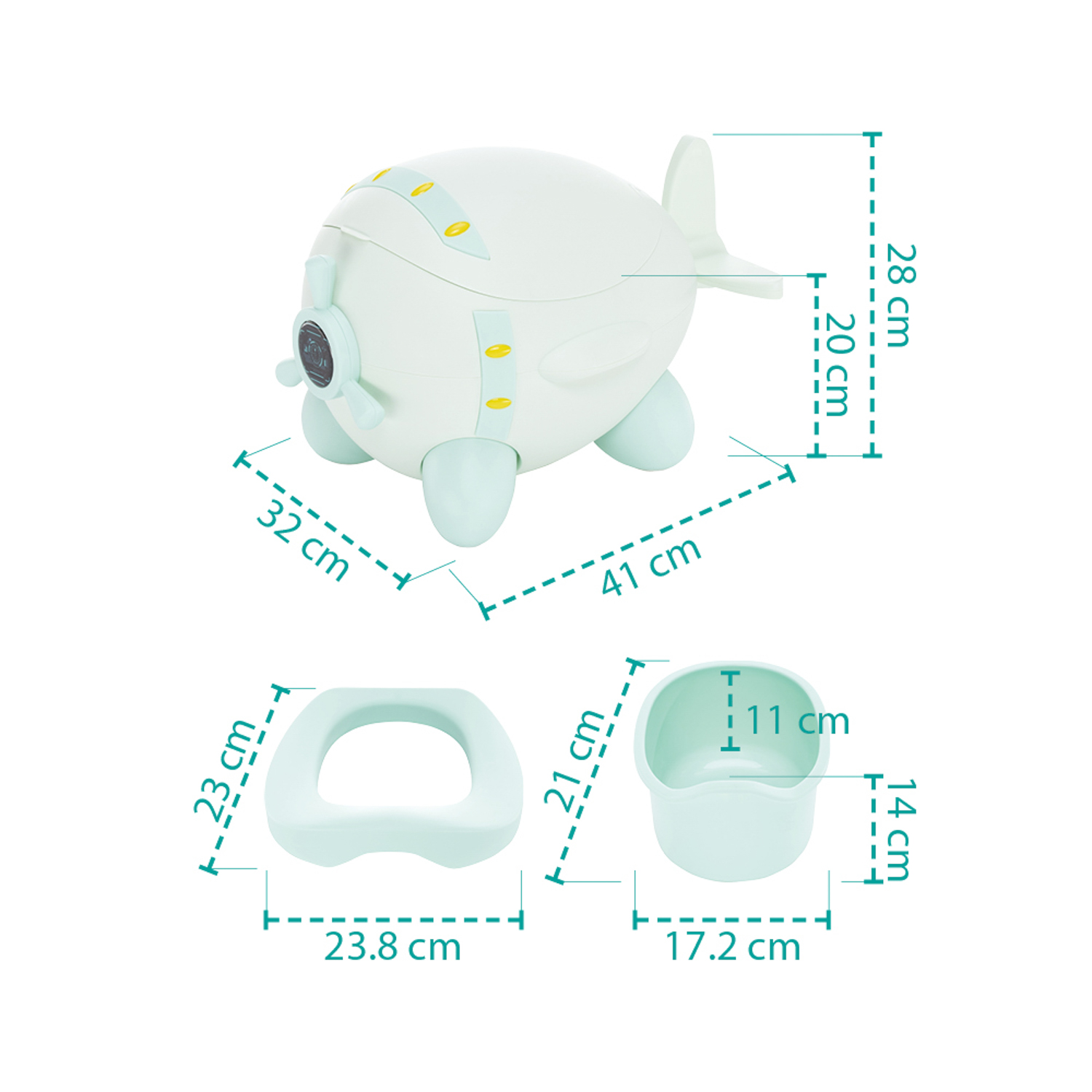 ZOPA Nočník Plane, Blush Pink