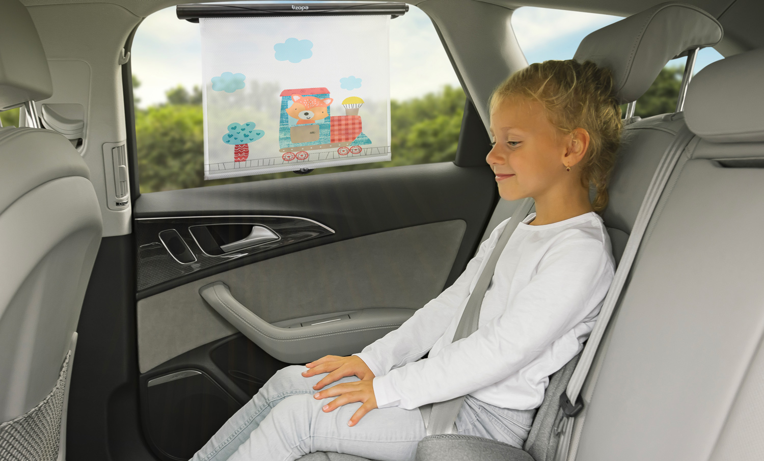 ZOPA Sluneční clona do auta rolovací, Fox