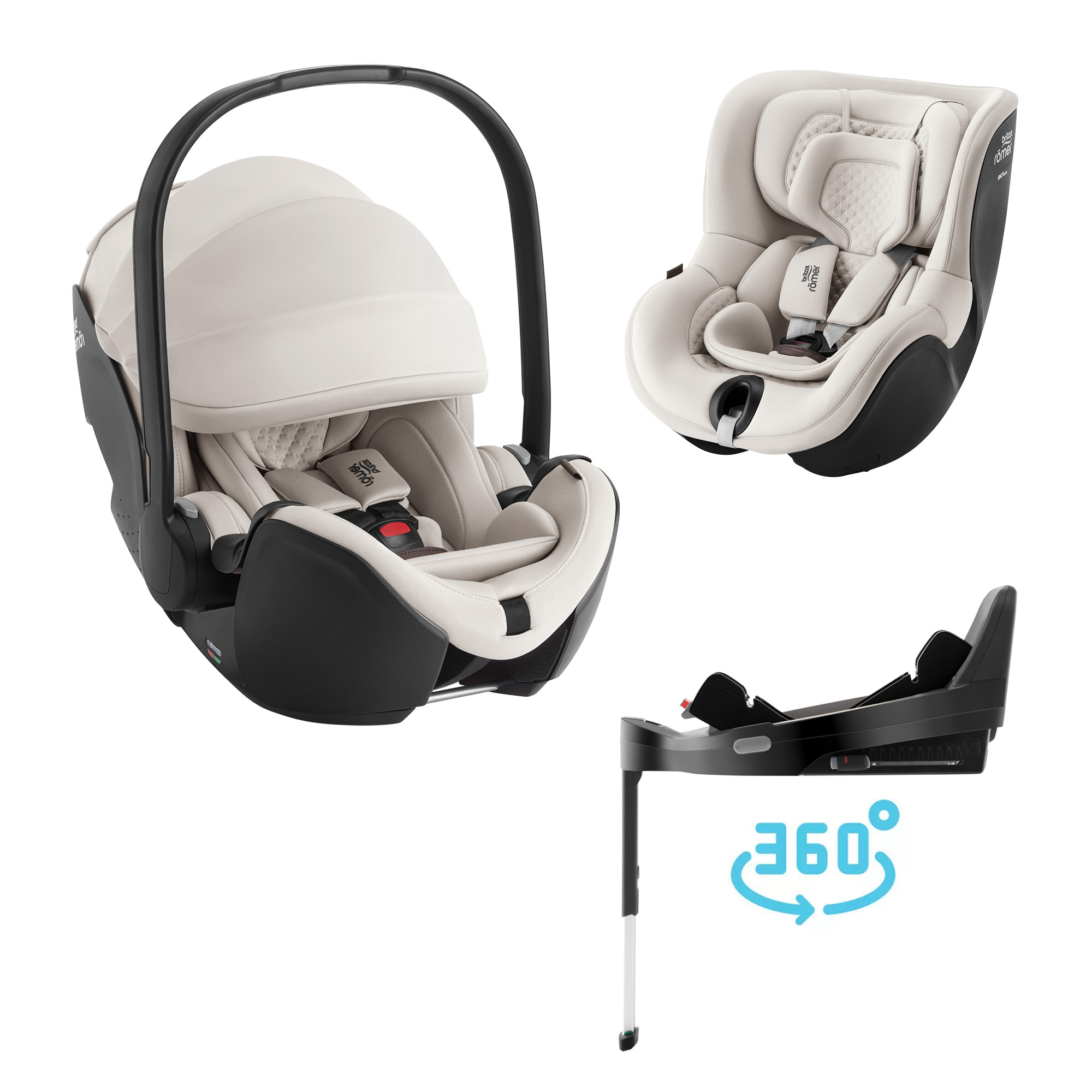 Britax Autosedačka set Baby-Safe Pro + Vario Base 5Z + autosedačka Dualfix 5z Lux, Soft Taupe