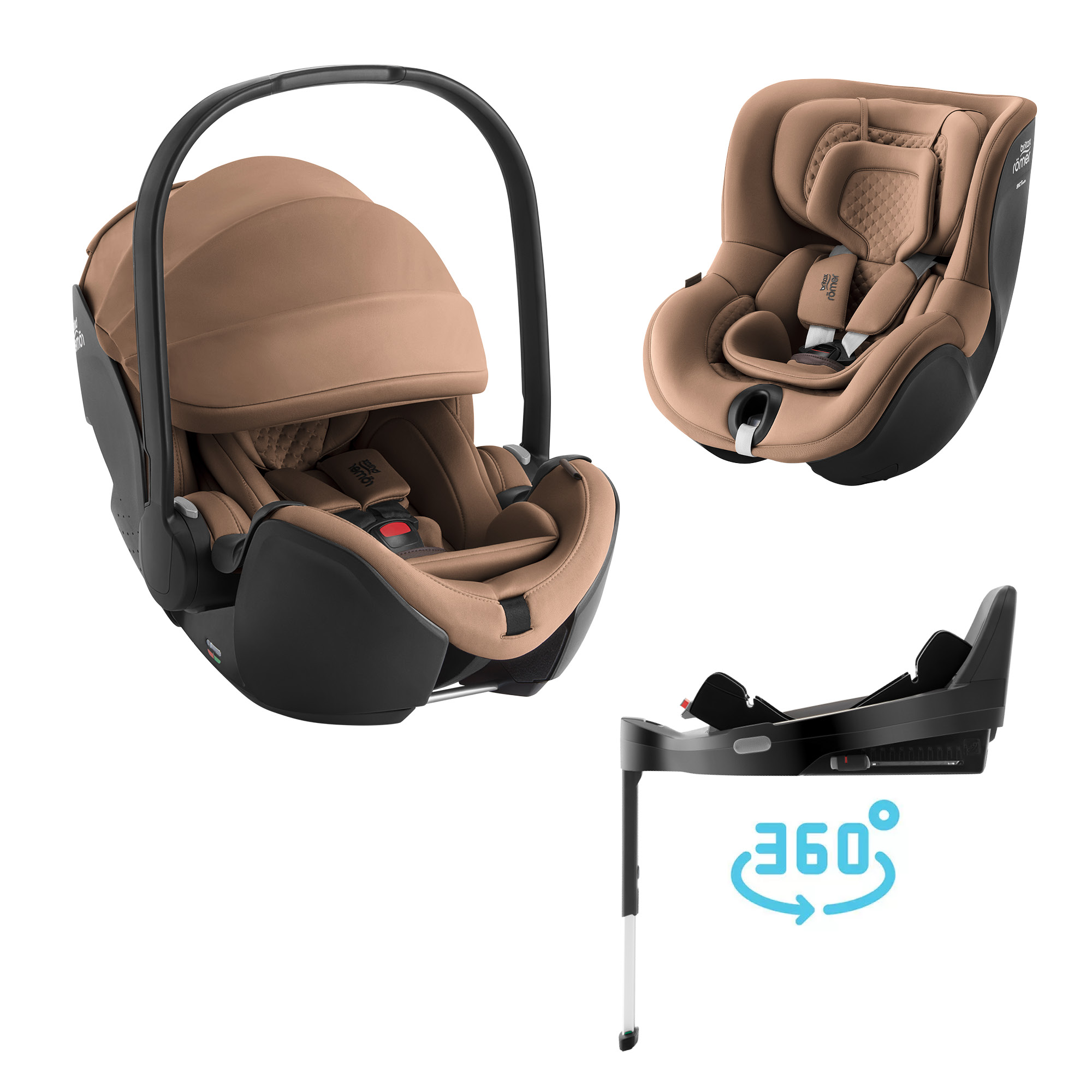 Britax Autosedačka set Baby-Safe Pro + Vario Base 5Z + autosedačka Dualfix 5z Lux, Warm Caramel