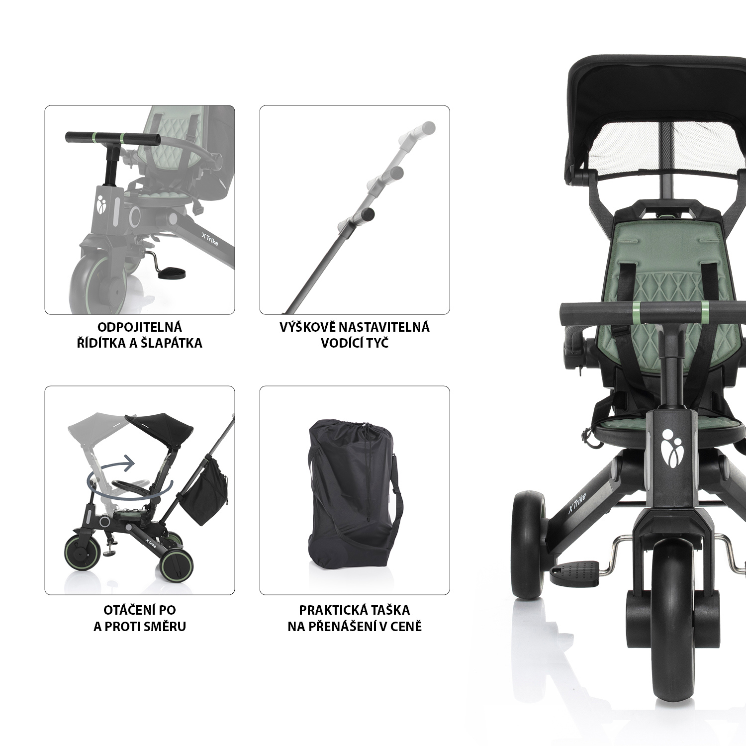 Zopa Tříkolka X Trike, Lunar Grey