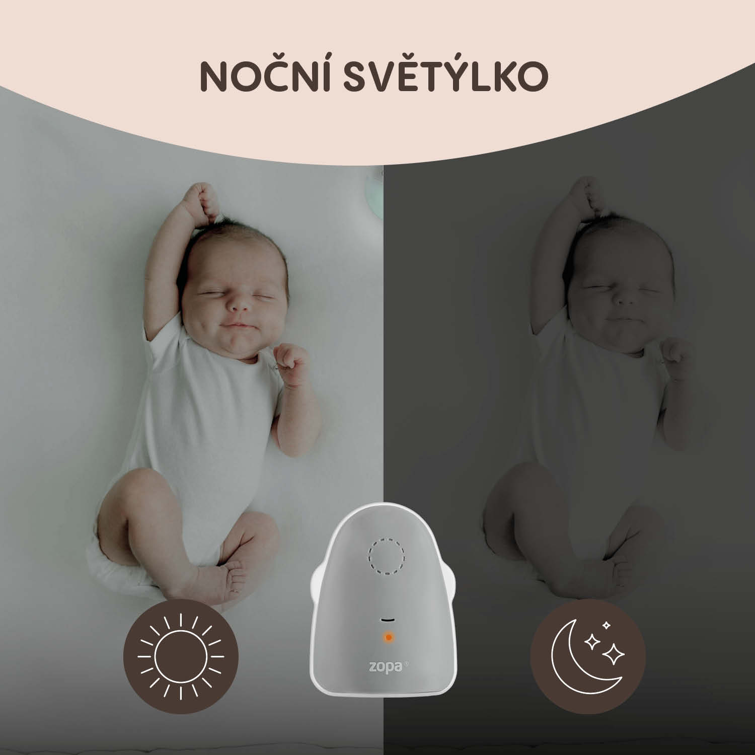 Zopa Digitální audiomonitor Watcher, Grey
