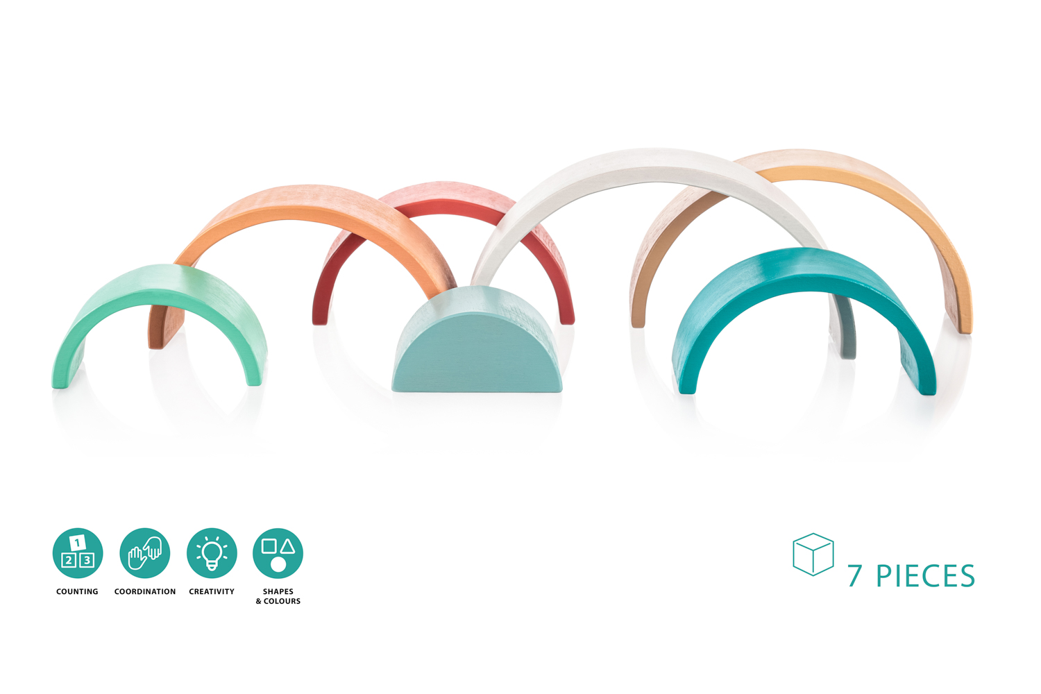 ZOPA Dřevěná skládací duha, Sunset