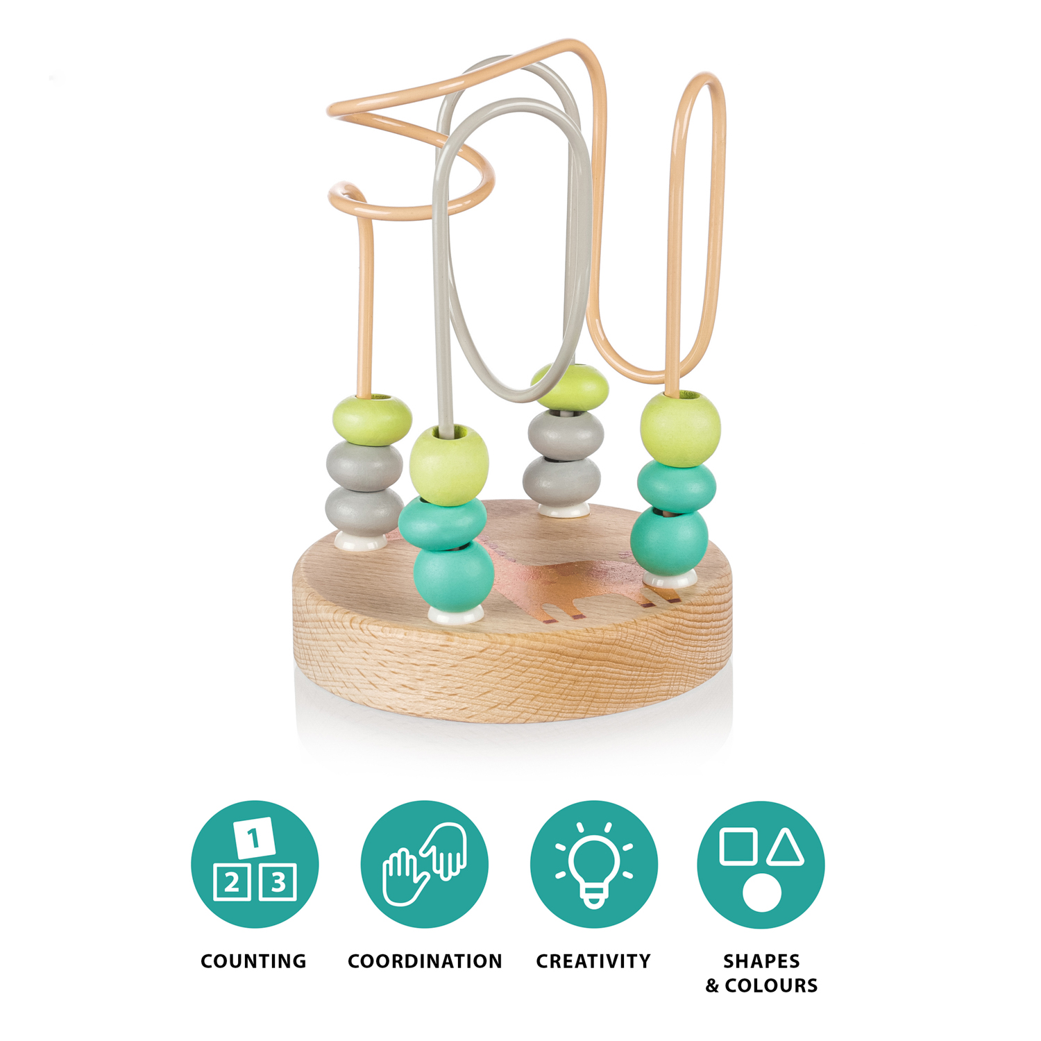 ZOPA Dřevěná aktivity hračka, Giraffe