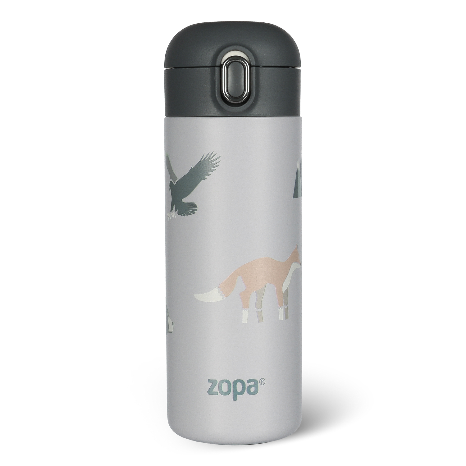 Zopa Termoska na tekutiny s brčkem 400 ml, Mountains