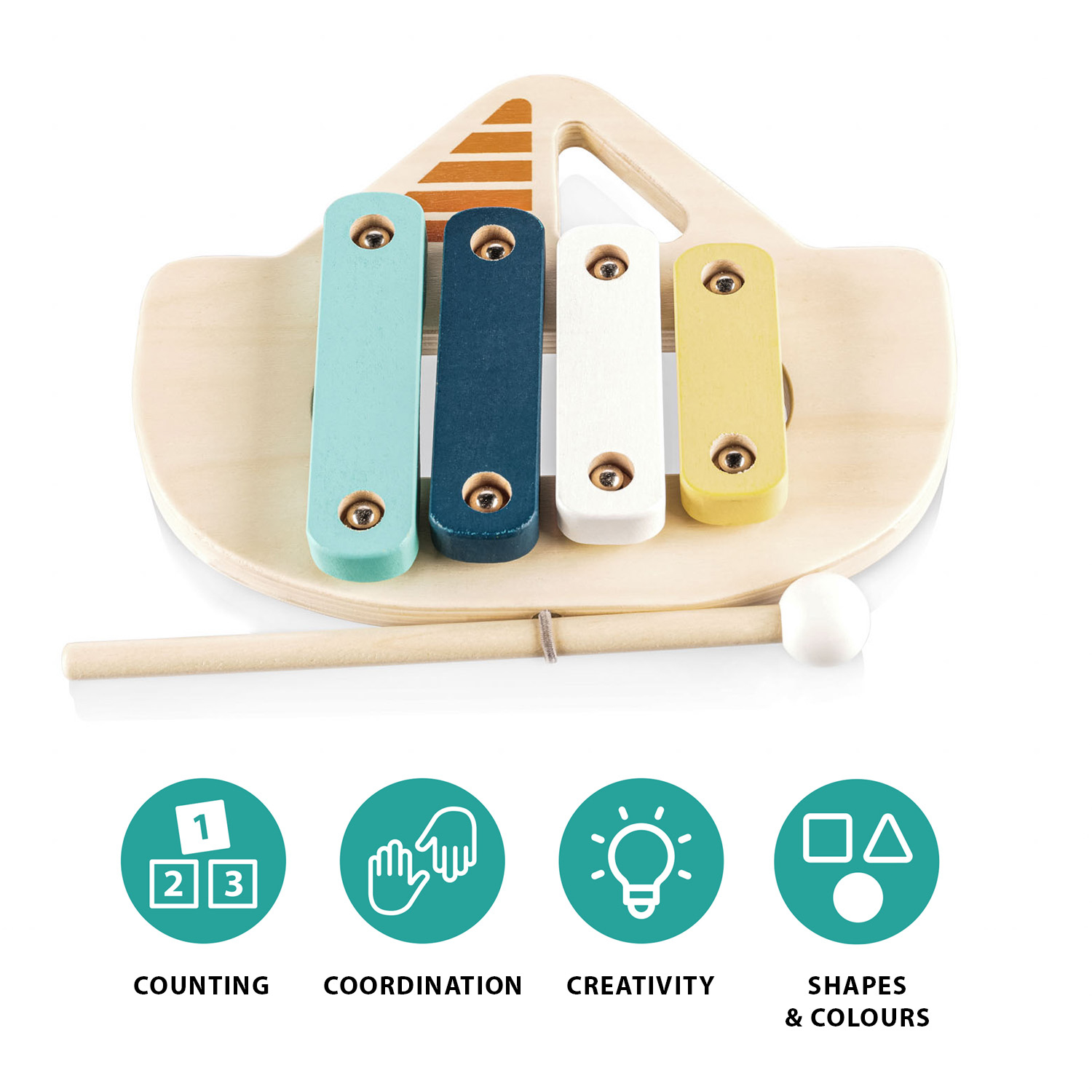 ZOPA Dřevěný xylofon, Boat