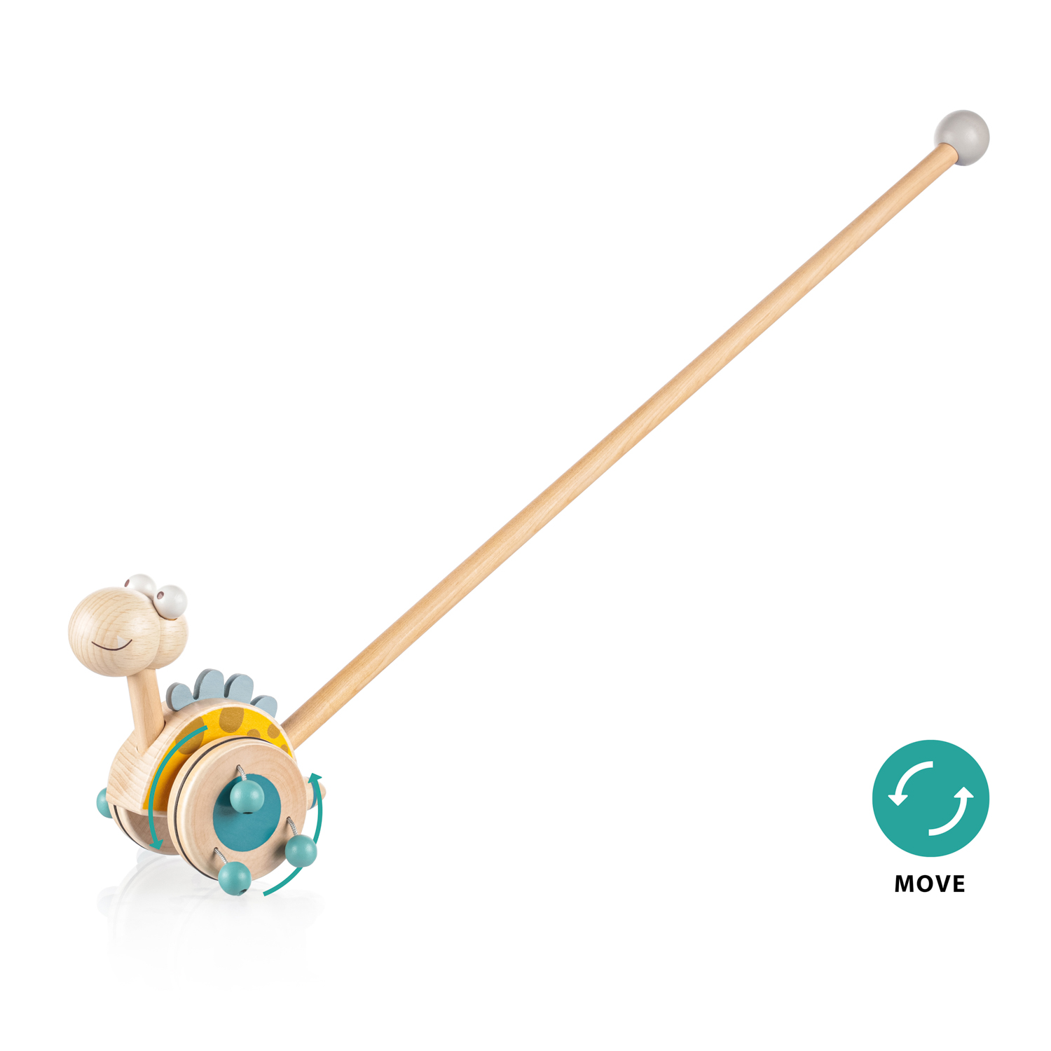 ZOPA Dřevěný jezdík Dinosaurus, Blue