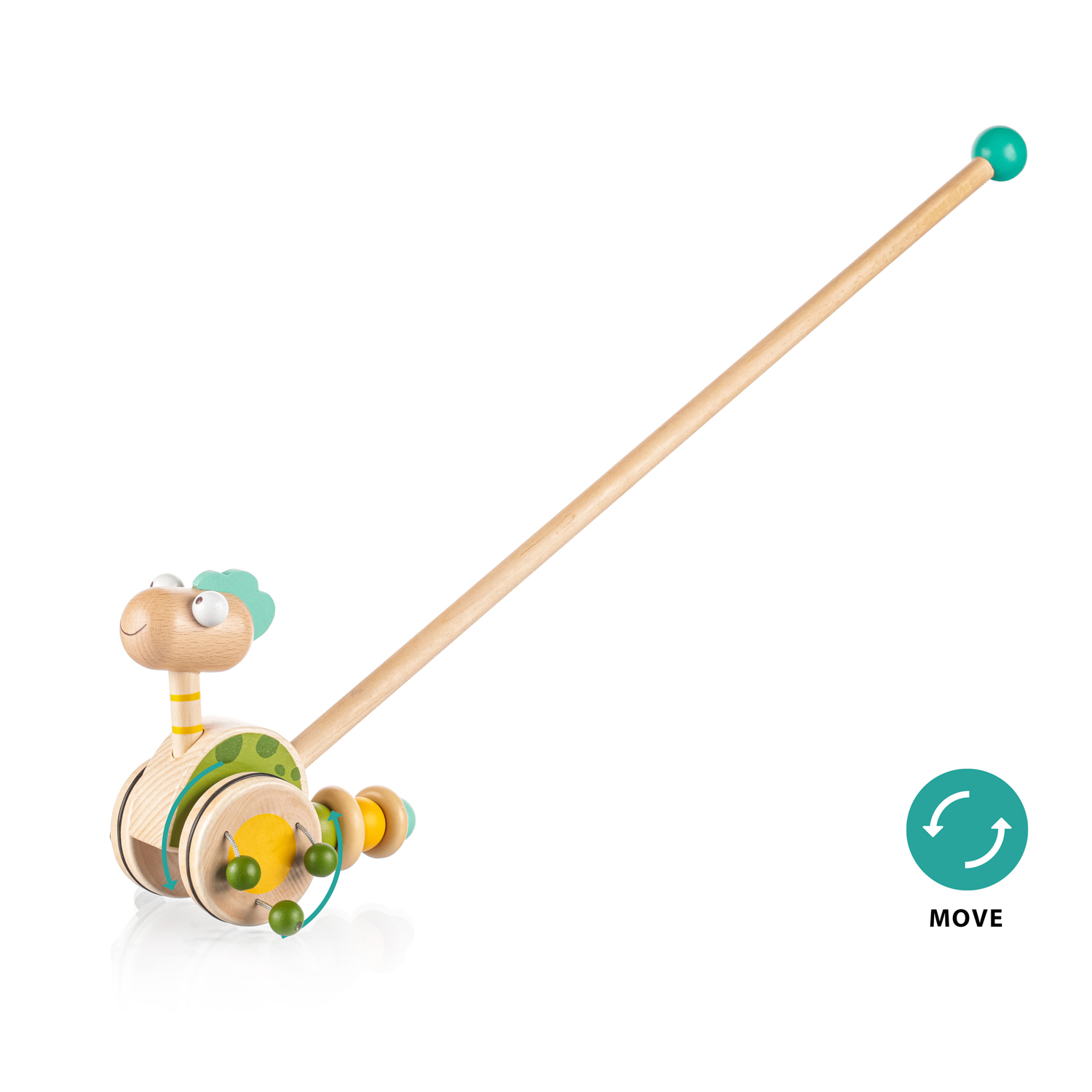 ZOPA Dřevěný jezdík Dinosaurus, Green