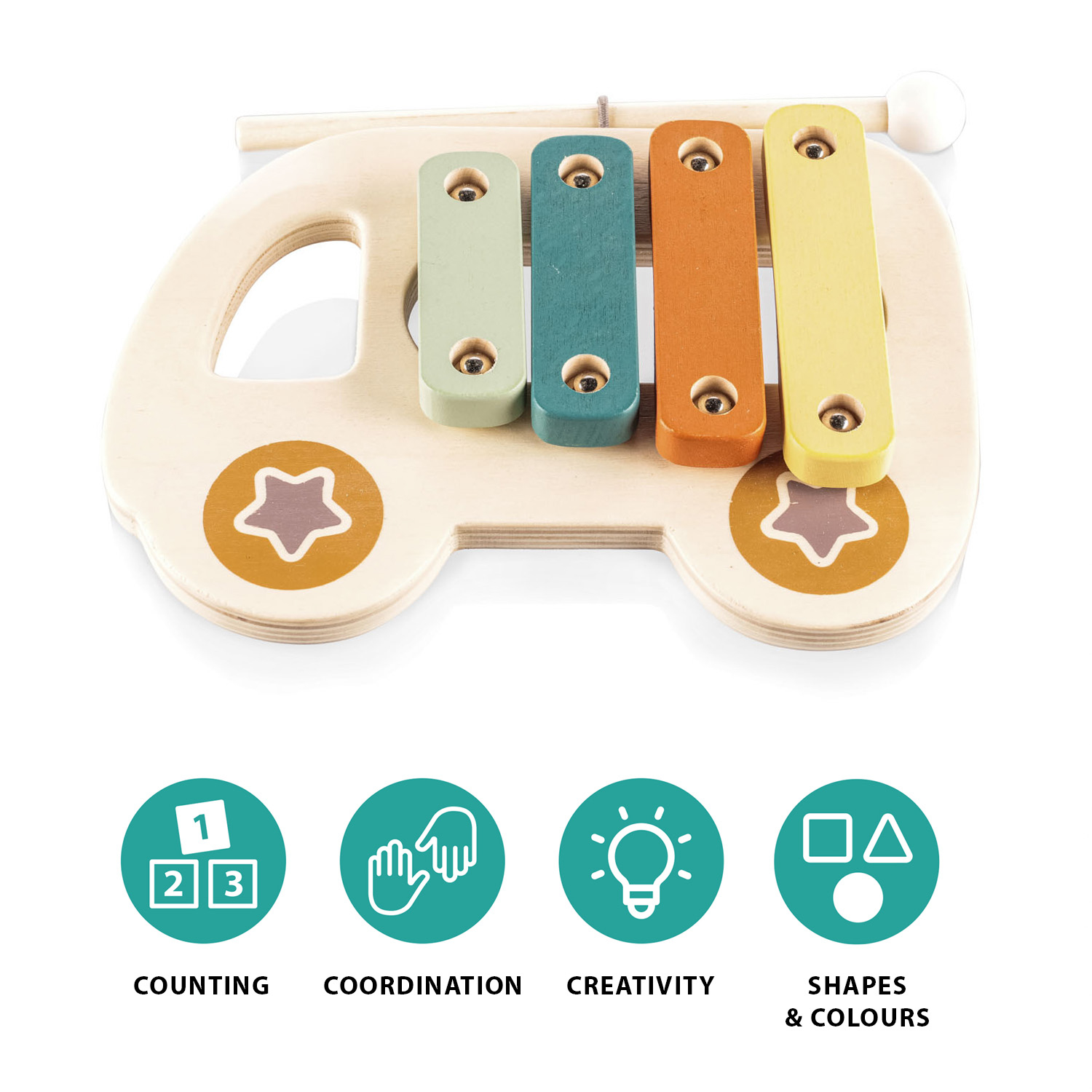 ZOPA Dřevěný xylofon, Car