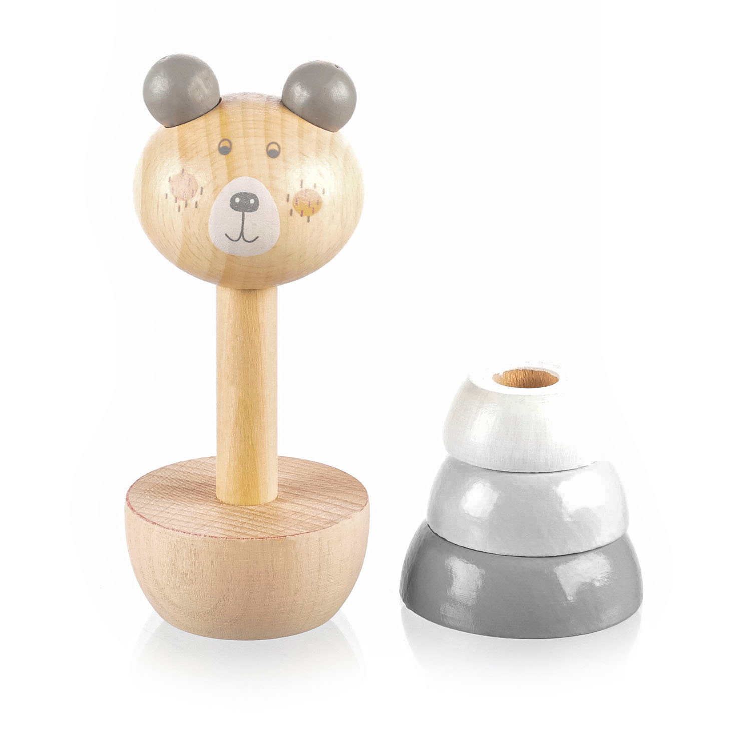 ZOPA Dřevěné nasazovací zvířátko, Bear