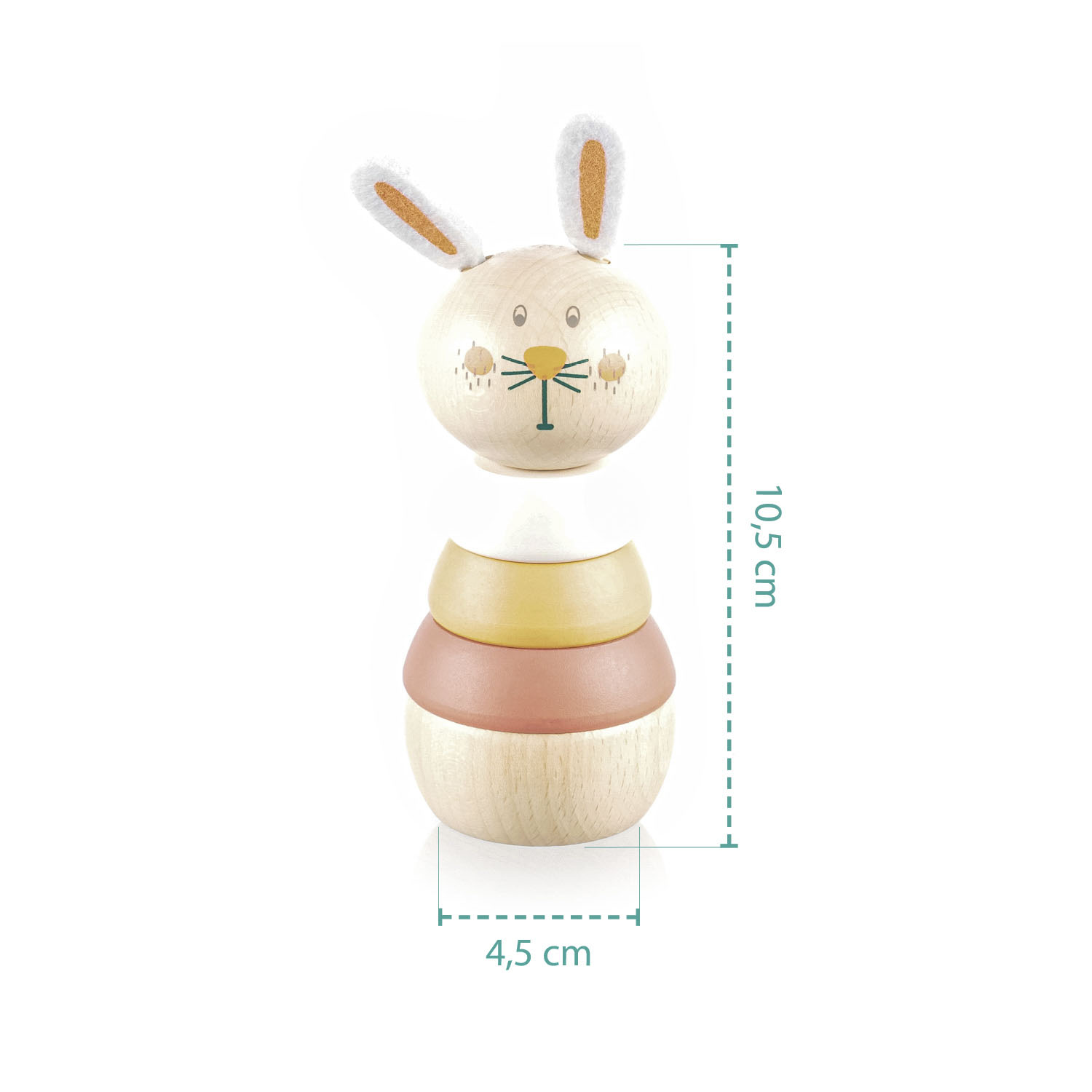 ZOPA Dřevěné nasazovací zvířátko, Bear