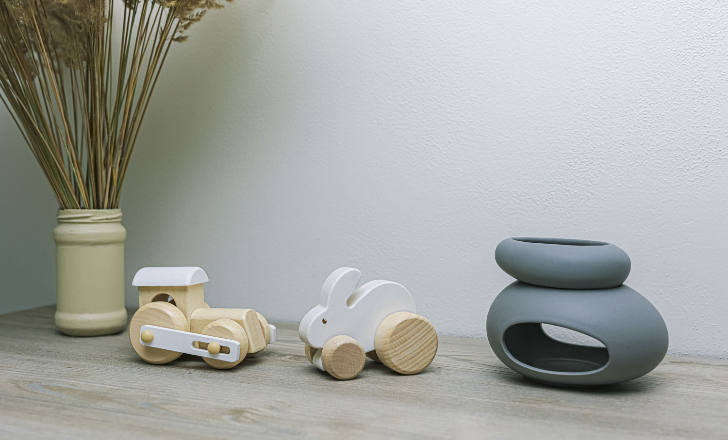 ZOPA Dřevěná mašinka, Grey