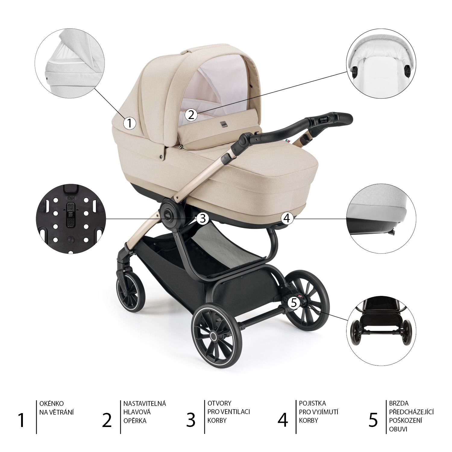 CAM SET Podvozek Techno + Barevný komplet MILANO, Col.V93S+Col.554