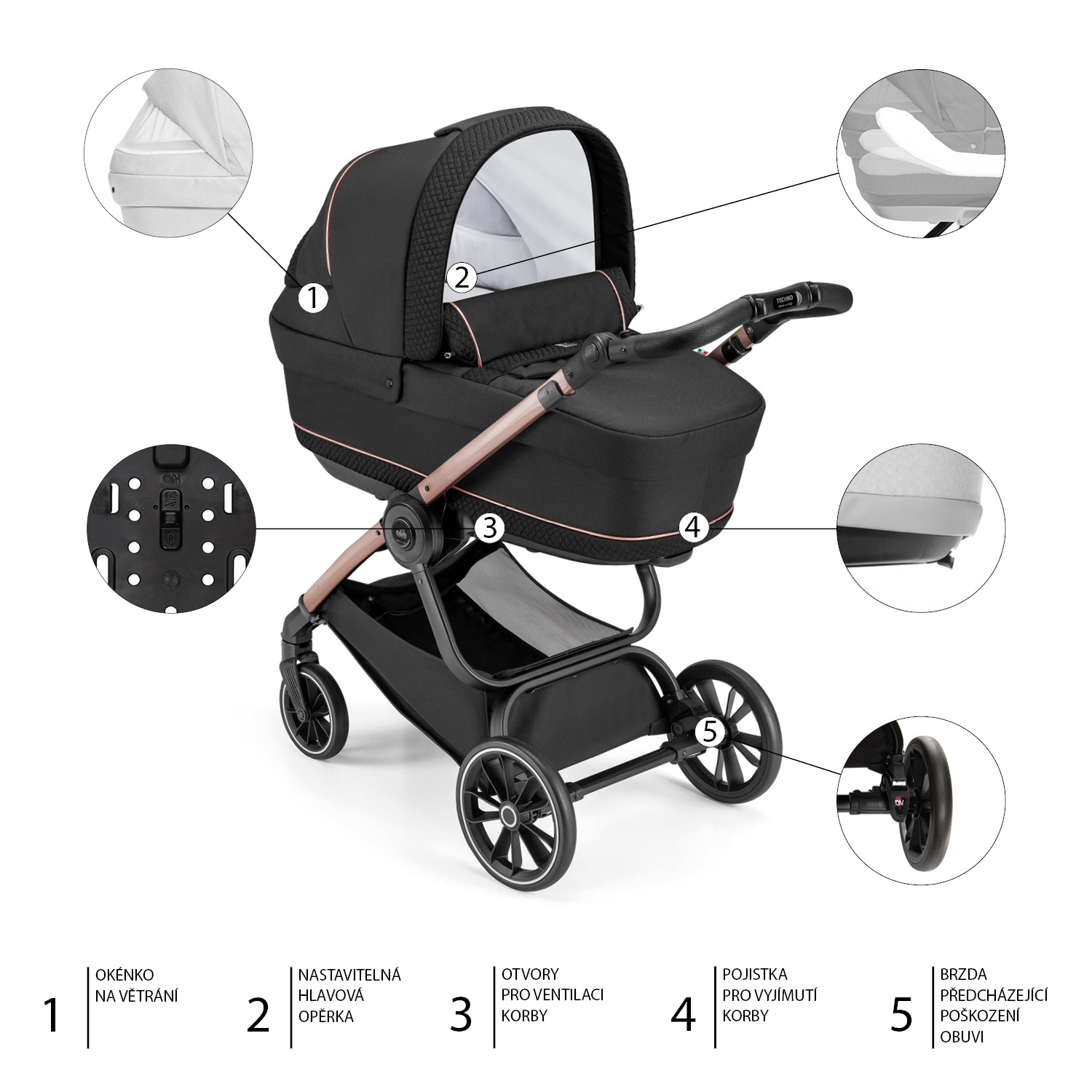 SET Podvozek Techno + Barevný komplet ROMANTIC, Col.V95S+Col.517