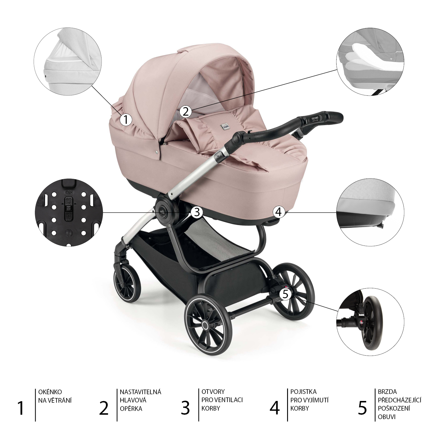 CAM SET Podvozek Techno + Barevný komplet LOVING, Col.V94S+Col.527