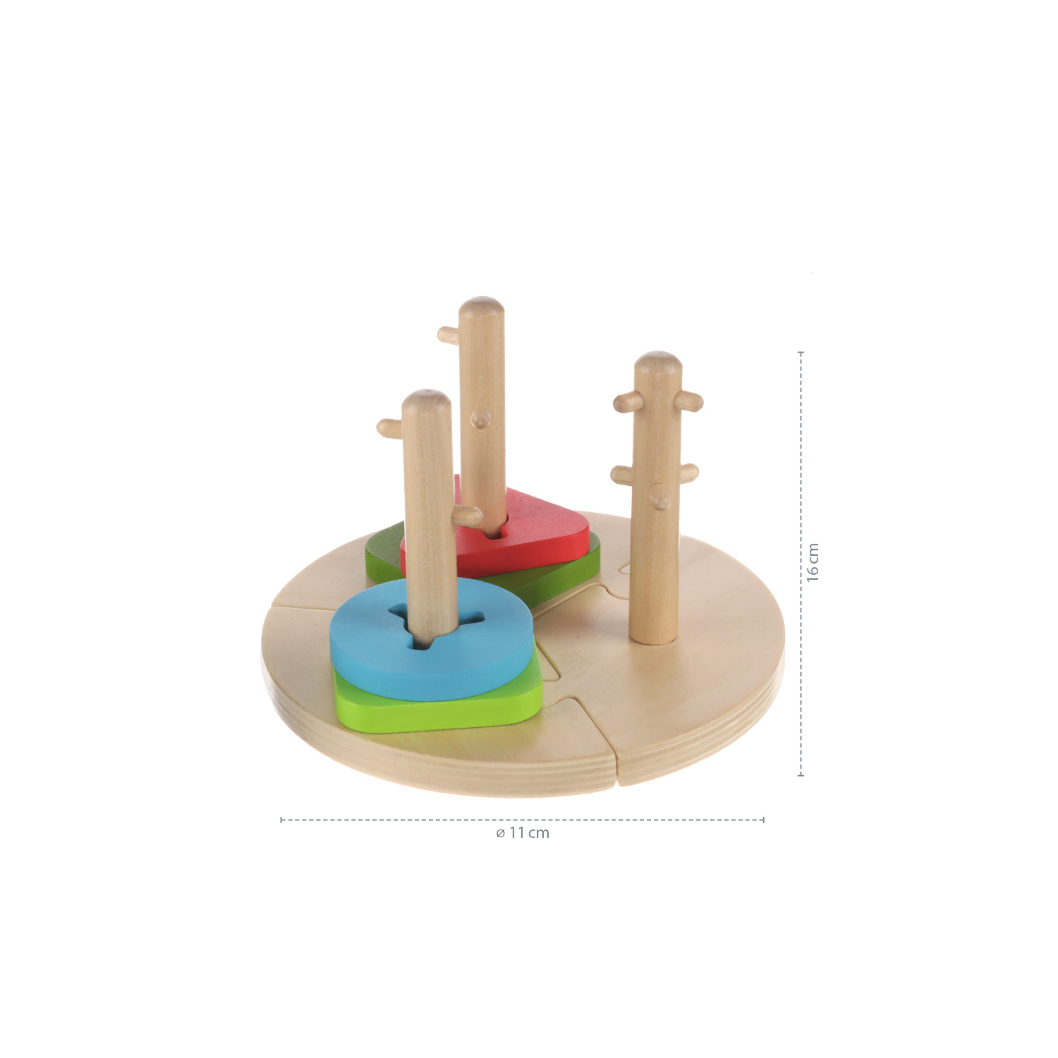 ZOPA Dřevěné Montessori puzzle, Wood