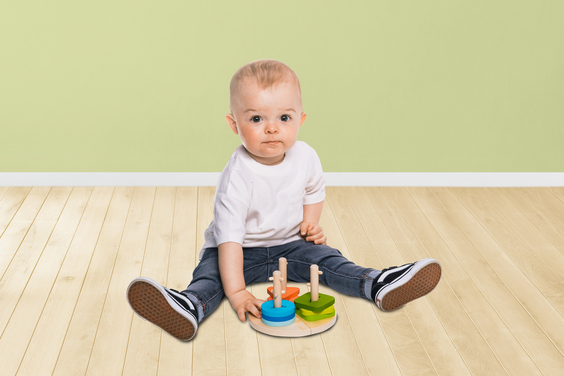 ZOPA Dřevěné Montessori puzzle, Wood