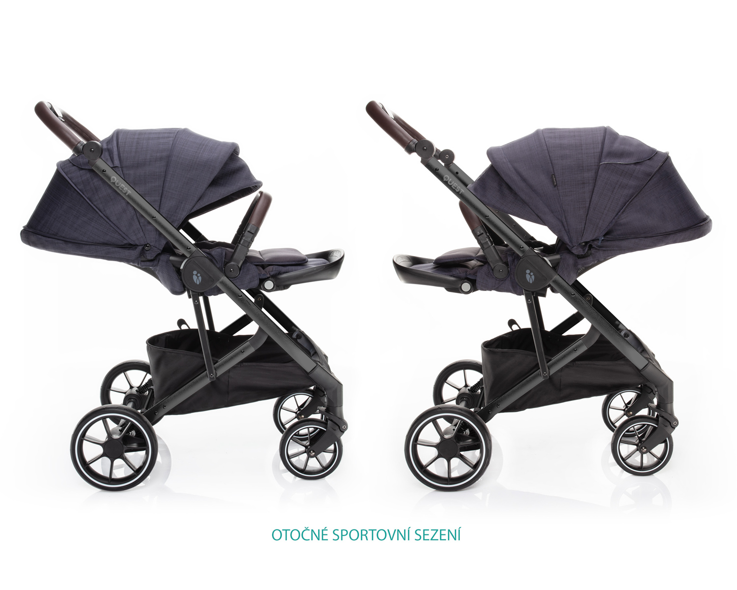 ZOPA Set kočárek Quest+ korba+ adaptéry+ autosedačka, Midnight Navy/Black