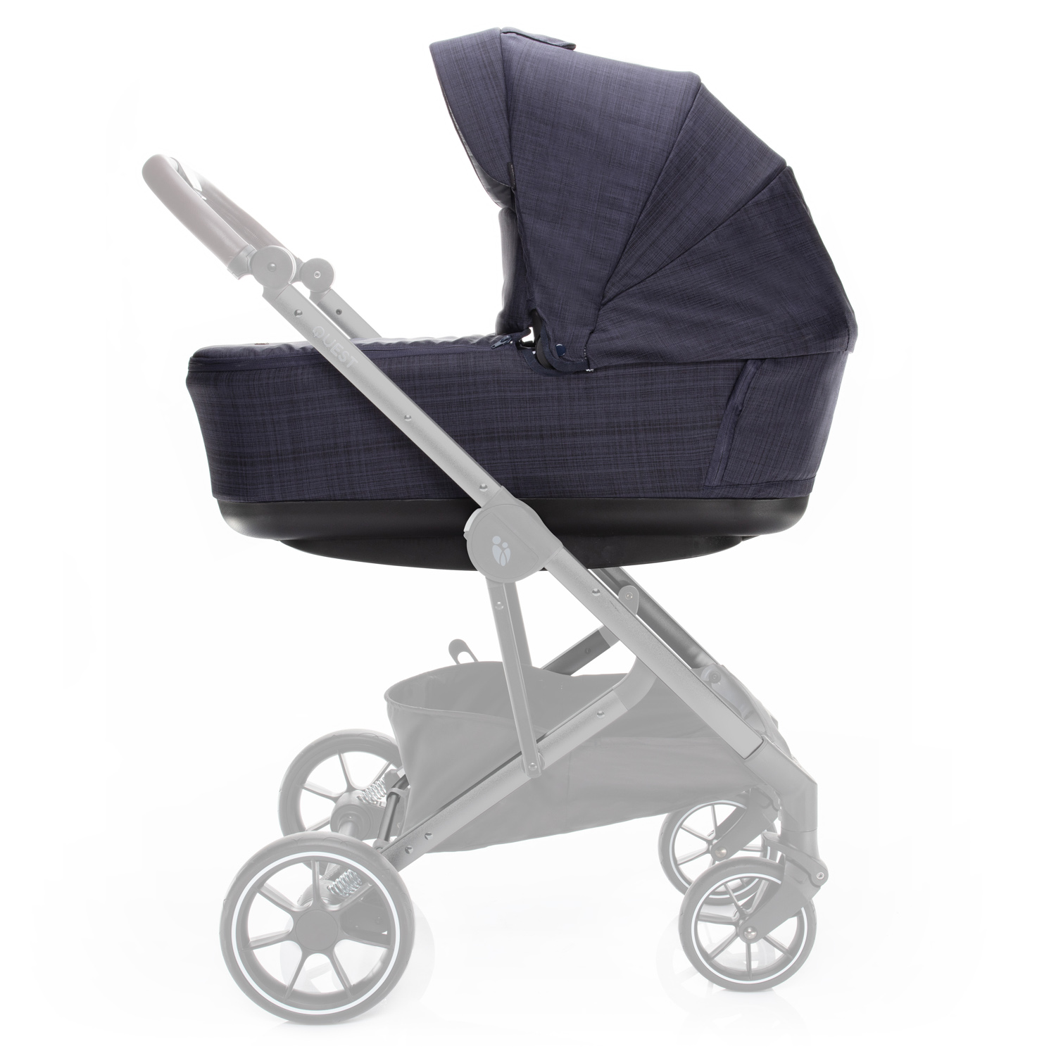 ZOPA Set kočárek Quest+ korba+ adaptéry+ autosedačka+ báze, Midnight Navy/Silver
